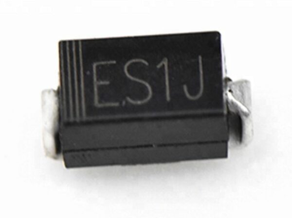 ES1J, Диод быстродействующий 1А 600В 35нс [SMA / DO-214AC]
