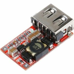 HW-384 - модуль стабилизатора с выходом 5 вольт и разъемом USB 2.0 (Uвх=6-24В, Uвых=5В, I=3А)