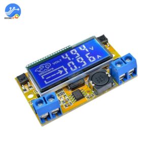 Понижающий DC-DC преобразователь HW-601 0-16,5В 3А с регулировкой напряжения LCD экраном + Акриловый корпус