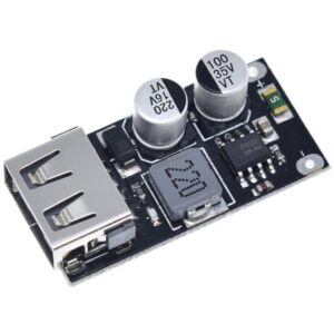 AJ27-tie MH-KC24 DC-DC преобразователь, входное напряжение 6-32В Выход USB 5 Вольт. Протоколы быстрой зарядки QC2.0, QC3.0, MTK PE1.1/2,0, Apple, Samsung AFC, Huawei FCP, Spreadtrum SFCP