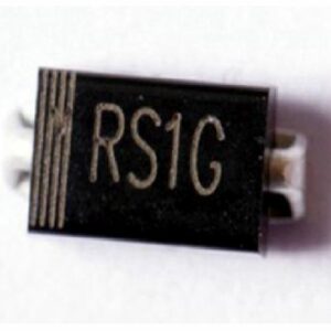 RS1G Диод: выпрямительный; SMD; 400В; 1А; 150нс; DO214AC; Ufmax: 1,3В