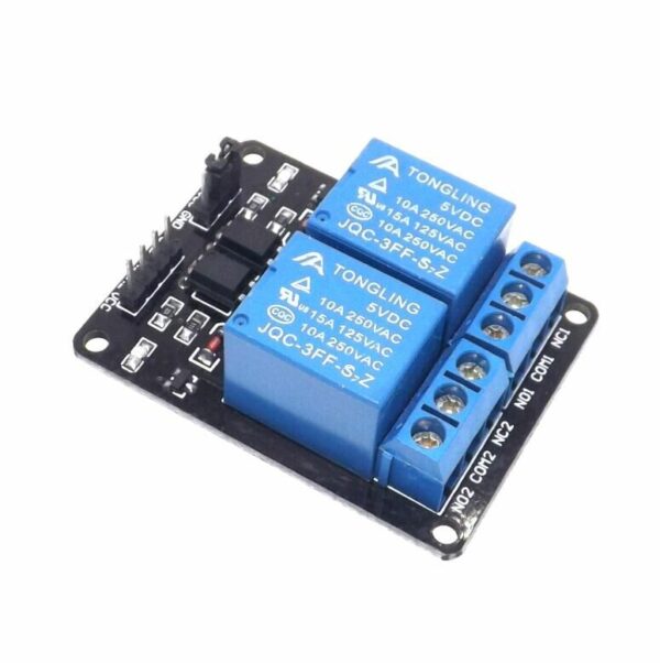 Модуль 2 реле 5V с опторазвязкой для ARDUINO