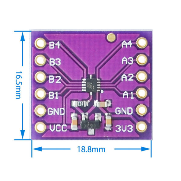 Модуль преобразователь уровня CJMCU-401 TXB0104 4-Bit Bidirectional Voltage Level Translator Auto Direction Sensing ESD Protection Board Wholesale TXB0104 — изображение 2