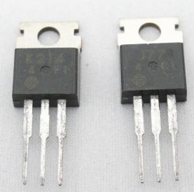 Транзисторная пара 2SK214+2SJ77 160v 0.5A
