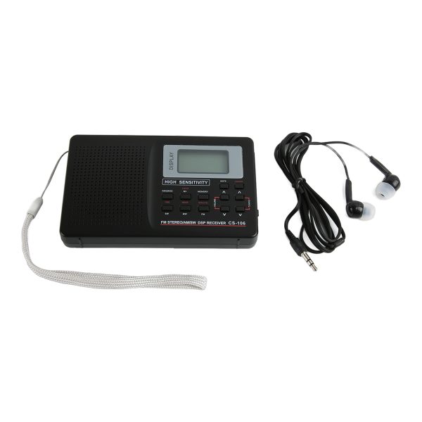 Всеволновый цифровой радиопремник CS-106 FM 64-108/ДВ/СВ/КВ FM MW SW — изображение 2