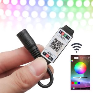 Контроллер RGB ленты Mini LED Bluetooth RGB Strip Light Controller Wireless Smart Phone Control DC 5-24V 6A For RGB 3528 5050 Strip Daily Accessories