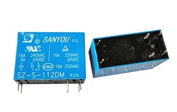 Реле SZ-S-112DM 12VDC SANYOU 16A 250VAC