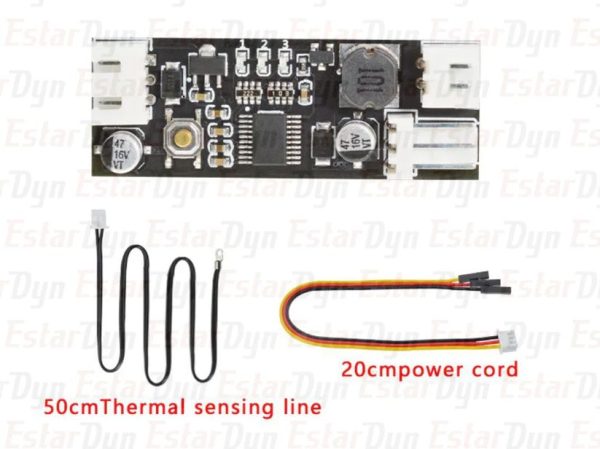 Термостат для PC куллеров 3 проводных DC 12V PWM Speed Controller Fan Speed Governor 2-3 Wire Computer Temperature control Switch for PC CPU Cooler Fan