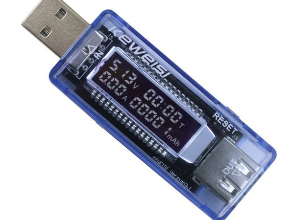 KWS-V20 USB тестер тока, напряжения, емкости аккумуляторов 4-20V 0-3A 0-99999 mAh Keweisi