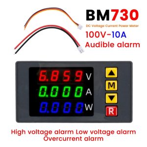 Измеритель мощности напряжения и тока BM730-10A со звуковой сигнализацией