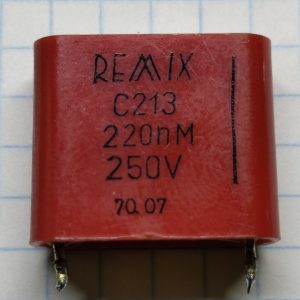 Конденсатор 220NF 0.22 mkF 250V C213 RM18MM REMIX
