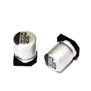 Конденсатор электролитический 100uF 35V (SMD) Electrolytic Capacitor