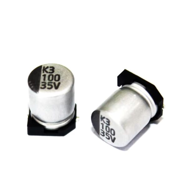 Конденсатор электролитический 100uF 35V (SMD) Electrolytic Capacitor