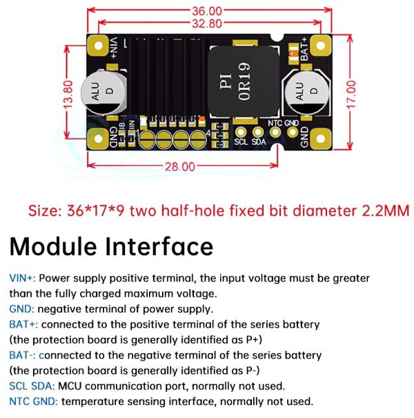 Модуль заряда литиевого аккумулятора 1S 2S 3S 4S 5V-26V 3A 40W — изображение 3