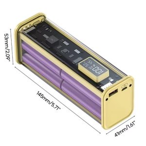 Корпус POWER BANK для сборки, 8 штук 18650, 22,5 Ватт PD Fast Charging