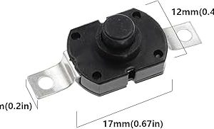 Кнопка с фиксацией 1712KD ON-OFF 17x12mm