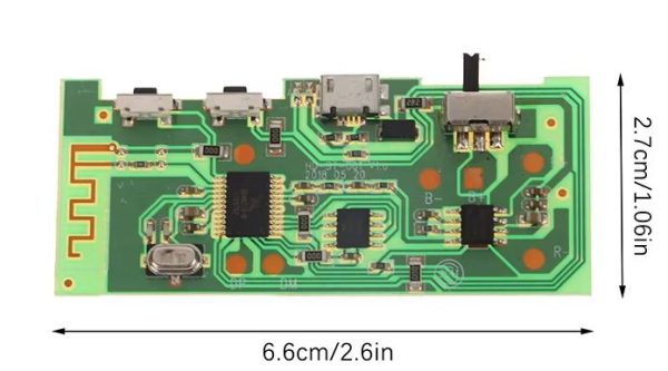 Плата усилителя мощности с Bluetooth, 2*5 Вт, стерео многофункциональный аудиомодуль